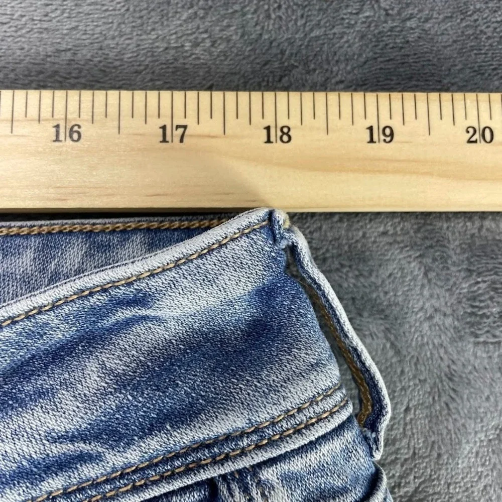 American Eagle‎ Womens Jeans Blue Size 18 Short Kick Boot Denim Light Wash